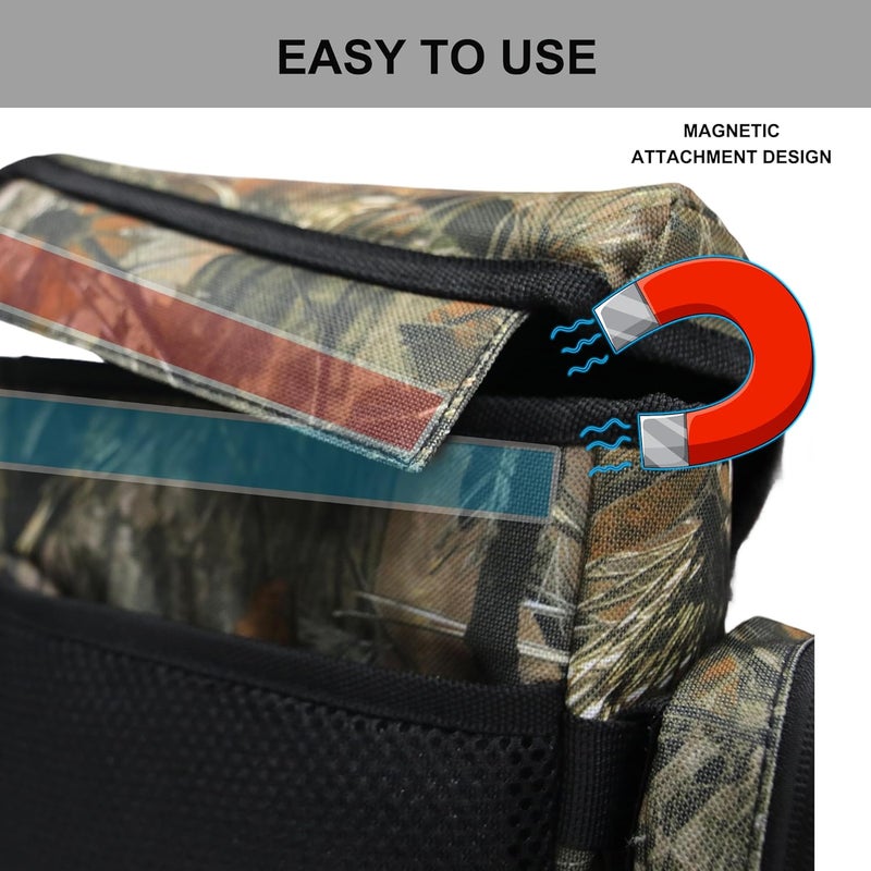 MDSTOP Binocular Harness Chest Pack, Bino Case with Rangefinder Pouch, Bino Harness, Binocular Chest Pack, Bino Bag for Bird Watching,Hunting,Hiking,Shooting (Pine Needle Camo) - Image 4